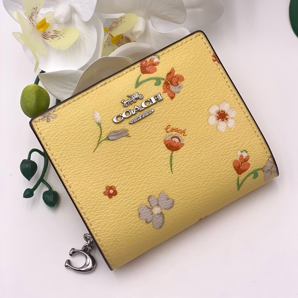 Coach Yellow Floral Wallet - Picture 7 of 11